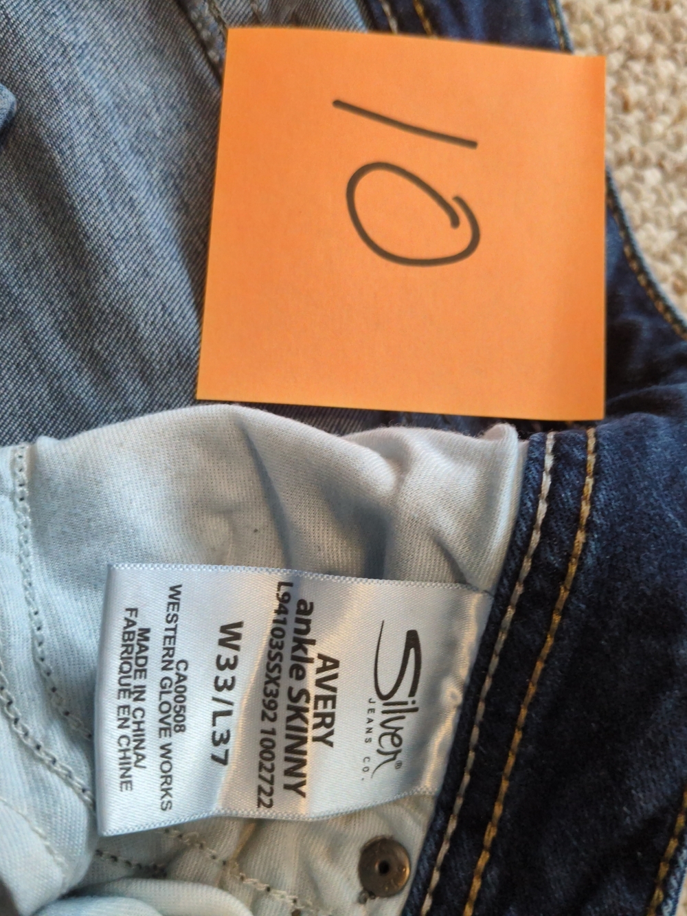 Silver Jeans Avery Ankle Skinny Jeans - Indigo Blue